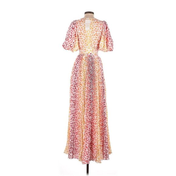 Rococo Sand Avana Orange Leopard Dress XS NWT $640 - Picture 10 of 14